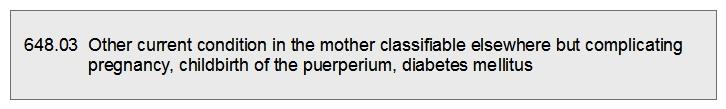 A pregnant patient was admitted to the hospital with uncontrolled diabetes mellitus. She is a type I diabetic and was brought under control and subsequently discharged. The following code was assigned:   Which of the following describe why the coding is in error? A)  the incorrect fifth digit was used. B)  the condition should have been coded as gestational diabetes because she is pregnant. C)  an additional code describing the diabetes mellitus should be used. D)  only the code for the diabetes mellitus should have been used.