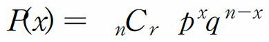 The expression below is which of the following?   A)  General term for the Poisson distribution. B)  General term for the Pascal distribution. C)  General term for the binomial distribution. D)  General term for the hypergeometric distribution.