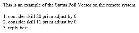 Refer to the exhibit.   The reply-best vector command is applied to which BSR VDN/Vector? A)  Status Poll Vector B)  Primary Vector C)  Interflow vector D)  Adjunct Vector