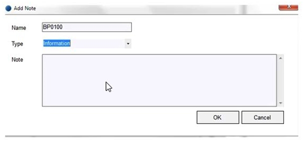 Using Surface Automation there is requirement to enter a note in the Note field on the screen below:   The Note Box element has been spied as a Region:   On Launching the Add Note screen, the cursor is in the Name field and the Notes field will be empty. Which of the following is the most appropriate sequence of stages to enter the note into the Note field? A)  Send a Global Mouse Click Centre to the Note Box element, followed by a tiny unconditional wait stage, followed by a Global Send Keys to the application. B)  Use a Write stage to write data to the Note Box element C)  Send a Global Mouse Click Centre to the Note Box element, followed by a tiny unconditional wait stage, followed by a Write Stage to the Note Box element D)  Send a Global Mouse Click Centre to the Note Box element, followed by a tiny unconditional wait stage, followed by a Global Send Keys to the Note Box element
