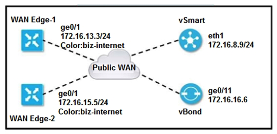  Refer to the exhibit. The tunnel interface configuration on both WAN Edge routers is:   Which configuration for WAN Edge routers will connect to the Internet? A)    B)    C)    D)   