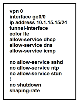   Refer to the exhibit. Which shaping-rate does the engineer use to shape traffic at 9 Mbps? A)  9 B)  9000 C)  90000 D)  9000000