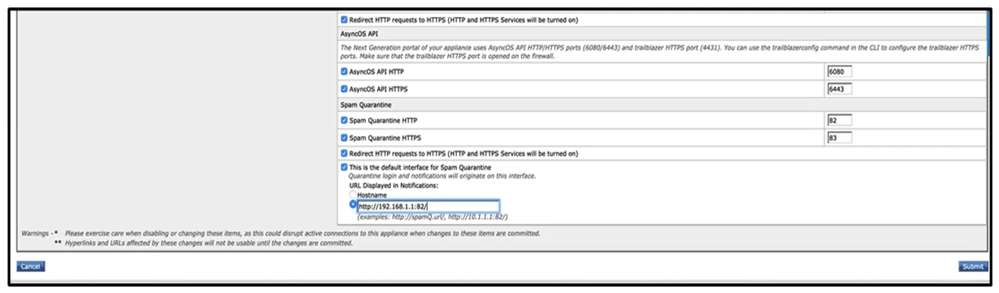     Refer to the exhibits. What must be done to enforce end user authentication before accessing quarantine? A)  Enable SPAM notification and use LDAP for authentication. B)  Enable SPAM Quarantine Notification and add the %quarantine_url% variable. C)  Change the end user quarantine access from None authentication to SAAS. D)  Change the end user quarantine access setting from None authentication to Mailbox.
