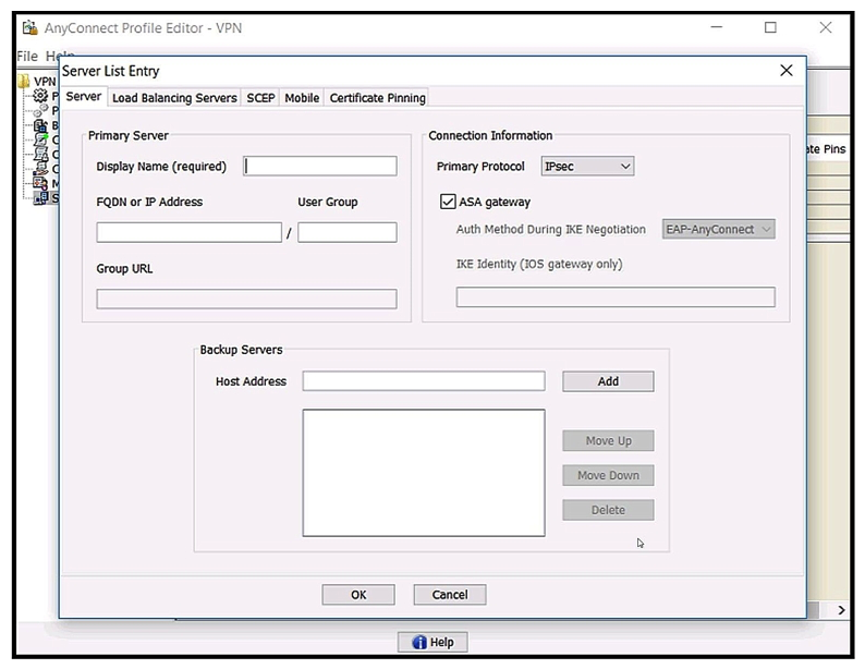   Refer to the exhibit. Which value must be configured in the User Group field when the Cisco AnyConnect Profile is created to connect to an ASA headend with IPsec as the primary protocol? A)  address-pool B)  group-alias C)  group-policy D)  tunnel-group