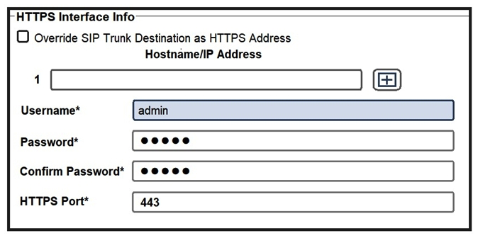   Refer to the exhibit. An administrator adds Cisco Meeting Server as a Conference Bridge in Cisco UCM. Which Cisco Meeting Server value must be 443? A)  XMPP Server port B)  Web Bridge port C)  Call Bridge port D)  Web Admin port