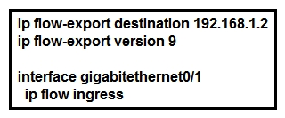   Refer to the exhibits. Which information is provided for traceback analysis when this configuration is applied? A)  source interface B)  packet size distribution C)  IP sub flow cache D)  BGP version