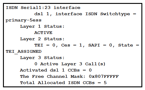   Refer to the exhibit. What is a possible cause of the PRI issue? A)  The cable is unplugged. B)  The clock source is incorrect. C)  The controller shut down. D)  The framing is configured incorrectly.