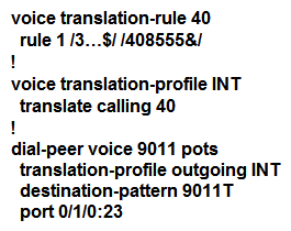 Given the H.323 gateway configuration and using Cisco best practices, how must the called party transformation pattern be configured to ensure that a proper ISDN type of number is set?   A)    B)    C)    D)   