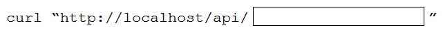   Refer to the exhibit. An application's REST API GET call is tested to the inventory database. Which missing code must be included to limit the number of values that are returned from the query to 20? A)  inventory=20 B)  inventory?limit=20 C)  limit=?20 D)  inventory=limit?20