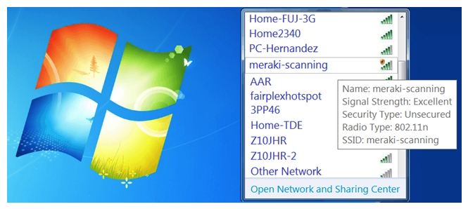  Refer to the exhibit. During a Meraki AP deployment, the default SSID that the exhibit shows is broadcast. What causes this behavior? A)  An AP does not have a wired connection to the network. B)  An AP cannot connect to the default gateway. C)  An AP has never connected to the Meraki Cloud Controller. D)  An AP has Site Survey mode enabled.