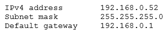 A technician is trying to identify the reason why a user, who has a static IP address, is unable to browse the Internet. The technician runs the ipconfig command and gets the following:   The technician then runs the tracert 8.8.8.8   Which of the following is the MOST likely issue the user is having? A)  There is a problem with a network router. B)  The wrong subnet mask is configured. C)  There is a problem with a network switch. D)  The user has an APIPA IP address configured.