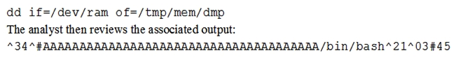 A forensic analyst suspects that a buffer overflow exists in a kernel module. The analyst executes the following command:   However, the analyst is unable to find any evidence of the running shell. Which of the following of the MOST likely reason the analyst cannot find a process ID for the shell? A)  The NX bit is enabled B)  The system uses ASLR C)  The shell is obfuscated D)  The code uses dynamic libraries