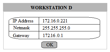 Multiple users are reporting that they are unable to access the network. The ENTIRE network is shown in the diagram. PCs are not statically assigned IP addresses. The following devices will display settings: WorkstationA WorkstationB WorkstationC WorkstationD WorkstationE WorkstationF WorkstationG Laptop1 Laptop2 DHCP server1 DHCP server2 Review the settings and select the box in the diagram that identifies the device causing the issue. Only one device can be selected at a time. After checking the device that is causing the issue, select the second tab in the lower left hand corner. Identify the reason as to why some users are unable to access the network. Instructions: When the simulation is complete, select the Done button to submit. Part 1                         Part 2 Identify the reason as to why some users are unable to access the network. A)  Workstation(s)  are plugged into switch ports configured with half duplex. B)  The site-to-site router was configured with the incorrect ACL. C)  DHCP server scope is full and is not providing IP addresses. D)  WAN and LAN ports are reversed on the router. E)  STP has disabled some of the ports on the switch. F)  The NIC driver is not installed. G)  A wireless client is unable to associate to the AP.