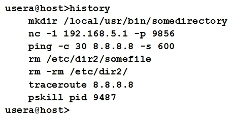 A cybersecurity analyst is looking into the payload of a random packet capture file that was selected for analysis. The analyst notices that an internal host had a socket established with another internal host over a non-standard port. Upon investigation, the origin host that initiated the socket shows this output:   Given the above output, which of the following commands would have established the questionable socket? A)  traceroute 8.8.8.8 B)  ping -1 30 8.8.8.8 -s 600 C)  nc -1 192.168.5.1 -p 9856 D)  pskill pid 9487
