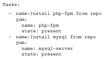 An administrator reviews the following configuration file provided by a DevOps engineer:   Which of the following would the application parsing this file MOST likely have to support? A)  YAML B)  AJAX C)  JSON D)  SOAP