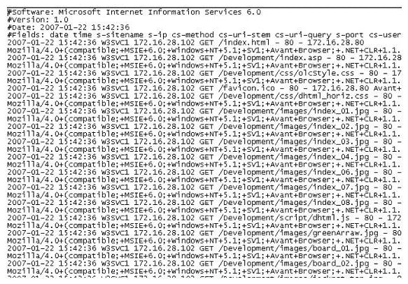 The following is a log file screenshot from a default installation of IIS 6.0.   What time standard is used by IIS as seen in the screenshot? A)  UTC B)  GMT C)  TAI D)  UT