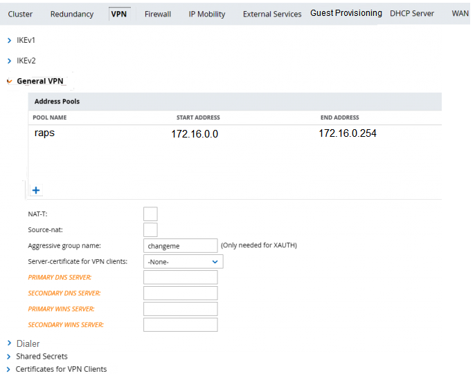 A financial institution contacts an Aruba partner to deploy an advanced and secure Mobility Master (MM) -Mobility Controller (MC)  WLAN solution in its main campus and 14 small offices/home offices (SOHOs) . Key requirements are that users at all locations, including telecommuters with VIA, should be assigned roles with policies that filter undesired traffic. Also, advanced WIPs should be enforced at the campus only. These are additional requirements for this deployment: RAPs should ship directly to their final destinations without any pre-setup and should come up with the right configuration as soon as they get Internet access. Activate should be configured with devices MACs, serial numbers, and provisioning rules that redirect them to the standalone VMC at the DMZ Users should be able to reach DNS, FTP, Web and telephone servers in the campus as well as send and receive IP telephone calls to and from the voice 10.1.50.0/24 segment. Local Internet access should be granted. Refer to the exhibit.   Refer to the scenario and the exhibit.   The standalone VMC will act as a VPN Concentrator of the RAPs. The network administrator configures the Standalone VMC with a pool of addresses and the SOHOs AP Group from the MM. Which additional steps must the network administrator perform to allow the RAPs to terminate their IPSec tunnels and associate to the Standalone VMC? A)  Add RAP MAC addresses into the RAP whitelist, and associate them with the SOHOs AP-Group. B)  Add RAP MAC addresses into the CPSec whitelist, and associate them with the SOHOs AP-Group. C)  Configure the same IP Pool at the MM group level, then create user accounts for the RAPs in the internal database. D)  Create user accounts with the sys-ap-role, and define shared secrets to associate to RAP IP addresses at the MM group level.