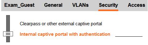 <strong>Refer to the exhibits. Exhibit 1   Exhibit 2   Exhibit 3   A network administrator creates a guest WLAN on an Aruba Mobility Manager (MM). The exhibits show some of the settings for the WLAN. The administrator does not change the policies for those roles. How does the firewall control guest clients when they first connect to the WLAN?</strong> A) It permits them to send any DHCP traffic and DNS and web traffic to the Internet. It redirects web traffic destined to the private network to a login portal. B) It does not permit them to send any traffic until they are authenticated. C) It permits them to send any DHCP and DNS traffic, and it redirects all web traffic to a login portal. D) It permits them to send any DHCP and RADIUS traffic. It redirects all web traffic destined to the Internet to a login portal and drops web traffic destined to the private network. <div style=padding-top: 35px> 