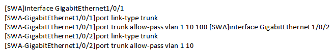 SWA and SWB are connected through two physical Ethernet links. SWA has the following interface configurations:   The two links are aggregated. Assume that the configuration on SWB is correct. Given this information, which of the following statements are true? A)  GigabitEthernet1/0/1 and GigabitEthernet1/0/1 can be added to the same LAG without changing the current configurations. B)  After link aggregation is configured on SWA and SWB, if MSTP is enabled on them, GigabitEthernet1/0/1 and GigabitEthernet1/0/2 enter the Forwarding state in MSTP. C)  GigabitEthernet1/0/1 and GigabitEthernet1/0/2 can be added to the same LAG only after the configuration of GigabitEthernet1/0/2 is changed to be the same as that of GigabitEthernet1/0/1. D)  GigabitEthernet1/0/1 and GigabitEthernet1/0/2 cannot be added to the same LAG because the allowed VLANs are different.