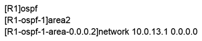   OSPF has been configured on R1 as shown above, but R1 does not learn the routes from any other routers, which of the following are possible causes? (Choose all that apply.)  A)  The area ID configured on R1 is different from that configured on its neighbors. B)  The network address advertised by R1 does not match the interface mask. C)  No OSPF process ID is configured on R1. D)  The authentication function is not configured on R1, but configured on its neighbors.