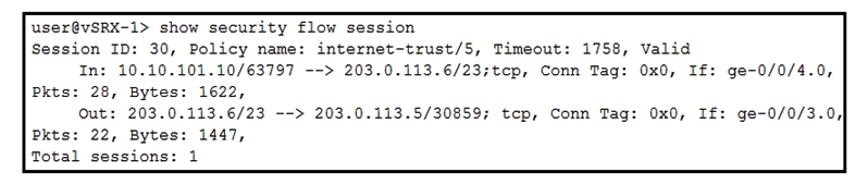 Click the Exhibit button.   Referring to the exhibit, which type of NAT is being performed? A)  source NAT without PAT B)  destination NAT without PAT C)  source NAT with PAT D)  destination NAT with PAT