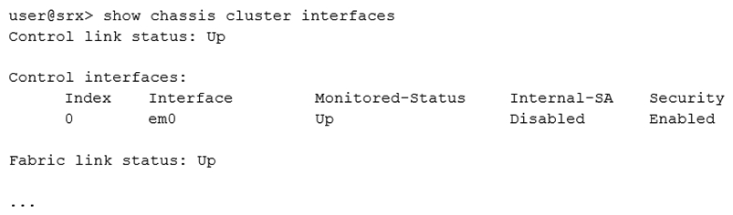Click the Exhibit button.   Referring to the exhibit, which statement is true? A)  ARP security is securing data across the control interface B)  IPsec is securing data across the control interface C)  SSH is securing data across the control interface D)  MACsec is securing data across the control interface
