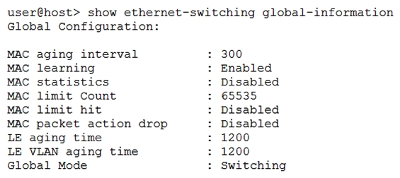 Click the Exhibit button.   Referring to the exhibit, which two statements are true? (Choose two.)  A)  You can secure intra-VLAN traffic with a security policy on this device B)  You can secure inter-VLAN traffic with a security policy on this device C)  The device can pass Layer 2 and Layer 3 traffic at the same time D)  The device cannot pass Layer 2 and Layer 3 traffic at the same time