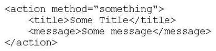 Given the layout XML example below, which one of the following actions will cause the title,  Some Title,  to be translated by Magento? EXAMPLE:     A)  Option A B)  Option B C)  Option C D)  Option D