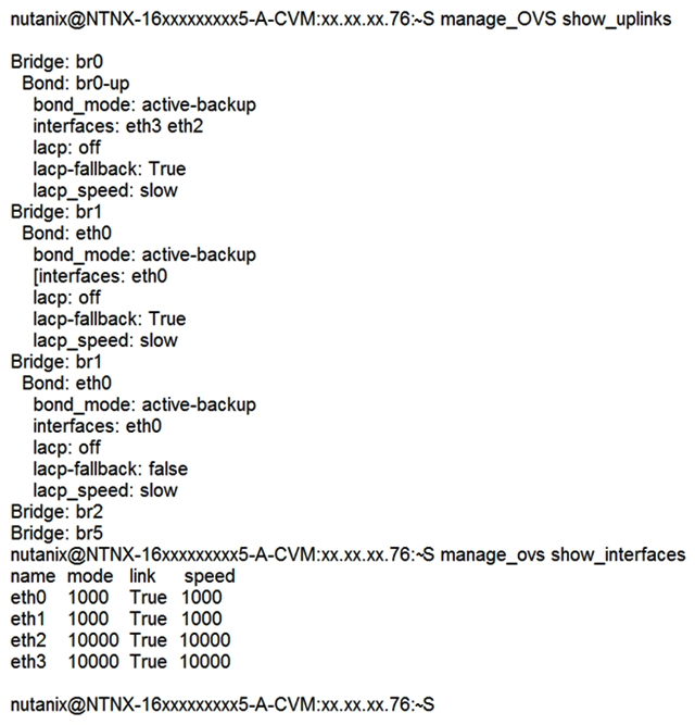 An alert about RX errors on eth2 on a node is reported in the cluster. The administrator logs in to the CVM in question, checks the ping_* files in the data/logs/syststats folder, and notices intermittent ping loss. The node in question has the following network configuration:   Which action should be used to troubleshoot without disrupting the VMs running on this node? A)  Replace the cable from eth2 to the switch B)  Remove eth3 from br0-up and monitor for new alerts C)  Check the port on the switch side for any errors D)  Enable balance-s1b on br0-up and monitor if a problem persists