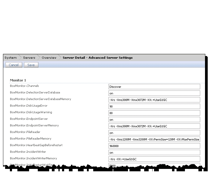 Refer to the exhibit.   An administrator is testing the DLP installation by placing .EML files into the drop folder, but has been unsuccessful in generating any incidents. The administrator is checking the Advanced Server Settings page to see if it can help diagnose the issue. What could be causing this problem? A)  BoxMonitor.IncidentWriter setting needs to be set to Test B)  BoxMonitor.FileReader needs to be set to default C)  BoxMonitor.IncidentWriterMemory is set too high D)  BoxMonitor.Channels contains an incompatible entry