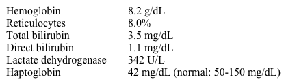 A 28-year-old African American man is given prophylactic medications and vaccinations before a business trip to Africa.  Five days later, he comes to the emergency department due to jaundice and dark urine.  Laboratory results are as follows:   A peripheral smear shows red blood cells with dark inclusions when stained with supravital stain.  This patient's condition most likely has which of the following inheritance patterns? A) Autosomal dominant inheritance B) Autosomal recessive inheritance C) Mitochondrial inheritance D) X-linked dominant inheritance E) X-linked recessive inheritance
