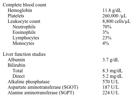 A 65-year-old man comes to the emergency department because of worsening generalized itching for 7 days.  He has experienced abdominal discomfort, bloating, and decreased appetite for several weeks.  He states that he has lost 10-12 lbs (4.5-5.4 kg)  during this time, which he attributes to excessive stress at work.  He denies nausea, vomiting, diarrhea, easy bleeding, or bruising. His temperature is 36.9 C (98.4 F) , blood pressure is 123/70 mm Hg, and pulse is 78/min and regular.  On examination, he has icteric conjunctivae and skin.  He has bilateral diffuse scratch marks.  There is mild tenderness on palpation of his right upper abdominal quadrant.  The tip of the spleen is not palpable. Laboratory results are as follows:   Abdominal ultrasound reveals an enlarged liver with dilated intrahepatic bile ducts.  A CT scan of the abdomen reveals an ill-defined 3.5 cm pancreatic mass and several low-attenuating foci in the liver consistent with metastasis. Which of the following would be the best next step in managing this patient? A) Biliary decompression surgery B) Combination chemotherapy C) Endoscopic stenting D) Narcotic pain medication E) Ursodeoxycholic acid