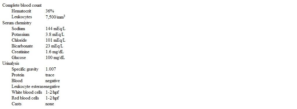 A 66-year-old woman is brought to the emergency department due to agitation, slurred speech, and muscle jerks after her daughter found her confused at home.  Medical history includes gastroesophageal reflux, osteoarthritis, hypertension, and bipolar disorder controlled with lithium therapy.  The patient cannot recall her other medications, but her daughter reports that a new antihypertensive medication was prescribed 2 weeks ago. Temperature is 36.7 C (98.1 F) , blood pressure is 136/84 mm Hg, pulse is 90/min and regular, and respirations are 16/min.  On physical examination, the patient is restless and confused.  Neurologic examination shows coarse tremors, sporadic myoclonic jerks, and ataxia.  She has no nuchal rigidity and can move all extremities.  Deep tendon reflexes are symmetric.  The remainder of the physical examination is unremarkable. Laboratory results are as follows:   Which of the following medications most likely contributed to this patient's current presentation? A) Amlodipine B) Carvedilol C) Clonidine D) Hydralazine E) Lisinopril