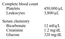 <strong>A 23-year-old woman with known type 1 diabetes mellitus and systemic lupus erythematosus is admitted with low-grade fever, nausea, and headache.  She takes prednisone, hydroxychloroquine, and multiple daily injections of insulin.  She also uses decongestants for seasonal allergies and omeprazole for acid reflux disease. Initial laboratory results are as follows:   Lumbar puncture shows protein of 23 mg/dL and no white blood cells.  Chest x-ray is normal.  Urinalysis shows no evidence of infection.  The patient is treated with IV fluids and insulin infusion.  On the second day of hospitalization, she complains of worsening headache and blurry vision.  On physical examination, she appears mildly lethargic.  There is right-sided periorbital swelling and tenderness over the maxilla.  There is no lymph node enlargement and the neck is supple.  Chest examination is unremarkable.  The abdomen is soft and nontender.  There are no skin rashes. Repeat laboratory results are as follows:   This patient would most likely require which of the following?</strong> A)Anti-pseudomonal antibiotics B)MR angiography of the neck C)Repeat lumbar puncture D)Surgical treatment E)Transesophageal echocardiography <div style=padding-top: 35px> 
