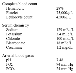 A 52-year-old man with alcoholic cirrhosis is admitted for worsening abdominal distension.  He claims to have been compliant with his medications, which include spironolactone, furosemide, lactulose, propranolol, folic acid, and thiamine.  He has no fever, chills, or abdominal pain.  The patient has had no gastrointestinal bleeding in the past, but upper gastrointestinal endoscopy performed 6 months ago was consistent with grade 2 esophageal varices. His temperature is 36.3 C (97.4 F) , blood pressure is 115/70 mm Hg, and pulse is 90/min and regular.  Tense ascites is present.  His abdomen is nontender.  There is 3+ pitting edema to the thighs bilaterally. Laboratory results are as follows:   Which of the following is the most likely cause of this patient's acid-base disorder? A) Central stimulation of ventilation B) Decreased hepatic metabolism of lactic acid C) Gram-negative sepsis D) Lactulose-induced diarrhea E) Use of diuretics
