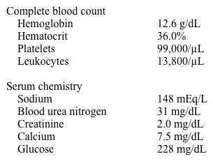 A 41-year-old previously healthy man is admitted to the hospital with 3 days of nausea, vomiting, and abdominal pain.  He was found to have acute necrotizing pancreatitis due to alcohol use.  His hospital course was complicated by hypotension requiring 8 L of intravenous fluids.  He subsequently developed bilateral infiltrates and refractory hypoxemia requiring intubation and mechanical ventilation.  While in the intensive care unit, he develops low-grade fevers and worsening hypoxemia requiring 100% FiO<sub>2</sub> and positive end-expiratory pressure of 12.  Cultures are obtained and antibiotic coverage is broadened.  His blood and urine cultures show no growth 48 hours later.  However, sputum culture grows Candida species. Laboratory results are as follows:   A repeat chest x-ray shows persistent bilateral infiltrates and new small bilateral pleural effusions. Which of the following is the most appropriate next step in managing this patient's positive sputum culture? A) Fluconazole B) Micafungin C) No antifungal drug treatment D) Repeat respiratory cultures E) Thoracentesis