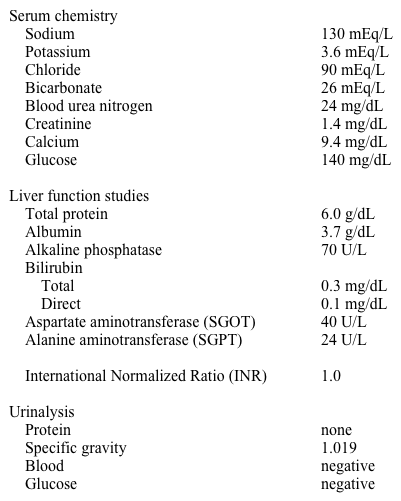 A 65-year-old woman comes to the physician because of generalized weakness, weight gain, and leg swelling for the last several weeks.  Her appetite is decreased.  She denies shortness of breath, chest pain, or cough.  Her other medical problems include hypertension and type 2 diabetes mellitus.  She had positive skin tuberculin skin test approximately 20 years ago when she moved to the United States from India, and she received 9 months of isoniazid therapy.  Her medications include ramipril and atenolol. Her temperature is 36.1 C (97 F) , blood pressure is 150/100 mm Hg, and pulse is 60/min.  Her BMI is 30 kg/m<sup>2</sup>.  Examination shows normal jugular venous pressure and muffled first and second heart sounds.  Her lungs are clear to auscultation.  There is no hepatomegaly or splenomegaly.  Examination shows 1+ pitting edema to the mid-shin bilaterally. Laboratory results are as follows:   Electrocardiogram shows low voltage complexes and sinus bradycardia.  Echocardiogram reveals normal left ventricular size, a left ventricular ejection fraction of 50%, and a mild-to-moderate pericardial effusion.  There is no right atrial or right ventricular collapse. Which of the following is the most appropriate next step in management? A) CT scan of chest and tuberculin skin test B) Loop diuretics and an ACE inhibitor C) Pericardiocentesis D) Right heart catheterization E) Thyroid function tests