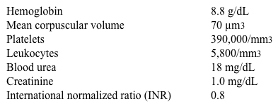 A 64-year-old man comes to the physician with malaise and decreased exercise tolerance for the last 2-3 months.  He has no abdominal pain, melena, or hematochezia.  His weight and appetite have been stable.  The patient's past medical history is significant for hypertension, type 2 diabetes mellitus, hypercholesterolemia, and osteoarthritis.  His medications include lisinopril, metformin, pravastatin, and naproxen as needed for knee pain.  He does not use tobacco, alcohol, or illicit drugs. The patient's vital signs are stable.  Physical examination shows mild pallor and a systolic murmur at the right upper sternal border.  Digital rectal examination reveals brown stool that tests positive for occult blood. Laboratory results are as follows:   Upper gastrointestinal endoscopy shows a small hiatal hernia.  Antral and duodenal biopsies are unremarkable.  Colonoscopy performed up to the last 5 cm of the terminal ileum shows small sigmoid diverticula but is otherwise unremarkable. Which of the following is the most appropriate next step in management of this patient? A) Meckel's scan B) Radiolabeled red blood cell scan C) Serum tissue transglutaminase antibodies D) Small bowel enteroclysis E) Wireless capsule endoscopy