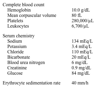 A 23-year-old woman with a 4-year history of ileo-colonic Crohn's disease comes to the physician complaining of gas and a feculent vaginal discharge for the past 2 weeks.  She has no fever, chills, abdominal pain, nausea, or vomiting.  She has been treated with azathioprine for her Crohn's disease without any recent flares.  Her medications include vitamin D and vitamin B12 supplements. Her blood pressure is 100/60 mm Hg, pulse is 72/min, and respirations are 14/min.  Examination shows a soft and nontender abdomen without hepatosplenomegaly.  Rectal examination is within normal limits.  Pelvic examination is unremarkable. Laboratory results are as follows:   Magnetic resonance imaging of the pelvis shows a fistulous tract from the rectum through the vaginal wall with surrounding wall edema. Which of the following is the most appropriate next step in management? A) Infliximab B) Mesalamine C) Observation D) Prednisone E) Surgery