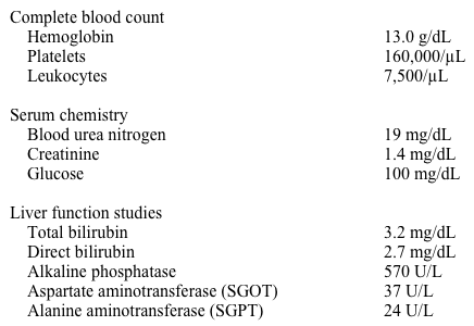 A 47-year-old man comes to the physician with skin changes and joint pain.  He underwent human leukocyte antigen-matched allogeneic stem cell transplant for acute myeloid leukemia from his sister 1 year ago and was treated with methotrexate, sirolimus, and prednisone postoperatively.  Prednisone was tapered off and stopped 6 months ago.  Two months ago, he noticed progressively worsening skin changes.  He has difficulty using his fingers and complains of small joint pain.  He currently uses artificial tears for eye dryness and albuterol as needed for mild intermittent asthma. Vital signs are within normal limits.  Skin examination shows extensive skin thickening with areas of hypopigmentation (Exhibit) .   The hand joints have limited mobility without redness or swelling.  The remainder of the examination is within normal limits. Laboratory results are as follows:   Which of the following is the most likely diagnosis? A) Eosinophilic fasciitis B) Graft-versus-host disease C) Nephrogenic systemic fibrosis D) Systemic sclerosis