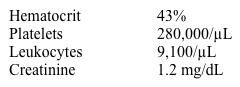 A 65-year-old man comes to the office for a follow-up evaluation of hematuria.  He underwent evaluation for an insurance policy and was told that he had blood in his urine.  He has never observed any blood in his urine; however, he has noticed a progressively weaker urinary stream over the past several years and often gets up to urinate at least twice each night.  He has no history of flank or abdominal pain, and has never passed a kidney stone or had urinary tract infection.  He has smoked more than one pack of cigarettes daily for 40 years.  He recently retired from many years of employment in the dye industry. He has been diagnosed with moderate chronic obstructive lung disease, benign prostatic hypertrophy, degenerative joint disease, and hypertension.  His current medications consist of an inhaler containing a beta adrenergic agonist, several over-the-counter NSAIDs, and lisinopril. His blood pressure is 140/90 mm Hg, pulse is 84/min, and respirations are 20/min.  Physical examination findings are compatible with moderate chronic obstructive lung disease.  A urinalysis performed in the office shows a positive dipstick and 3-5/hpf RBCs.  Subsequently, 2 additional urinalyses are performed; RBCs are 1-2/hpf on the first and 5-10/hpf on the second urinalysis.  Urine cytology is negative for malignant cells on 3 occasions.  A CT scan of the kidneys is within normal limits.  A urine culture is negative. The patient's laboratory studies reveal:   Which of the following is the most appropriate next step in management? A) Follow-up with urinalyses every 6 months; do further evaluation if hematuria increases B) Obtain coagulation studies C) Perform cystoscopy D) Perform renal MRI E) Treat for benign prostatic hyperplasia, and see if the hematuria resolves