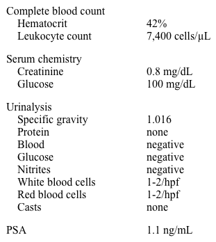 A 63-year-old man comes to the physician for a periodic health evaluation.  He reports nocturia once or twice per night, and he has noticed a decrease in the size and force of his urinary stream over the past six months.  These symptoms mildly affect his quality of life.  There is no additional past medical or surgical history and review of symptoms is otherwise unremarkable.  His father suffered from benign prostatic hyperplasia and underwent prostate surgery.  His mother passed away from breast cancer at the age of 74. On examination, he appears healthy.  His blood pressure is 128/82 mm Hg and pulse is 72/min.  General physical examination is within normal limits.  On digital rectal examination, his prostate is mildly enlarged.  There is a firm 1 cm nodule in the right lateral lobe of the prostate. Laboratory results are as follows:   Which of the following is the best next step in this patient's management? A) Order endorectal coil MRI B) Reassessment of symptoms in 6 months C) Repeat PSA in 6 months D) Schedule transrectal ultrasound guided prostate biopsy E) Start tamsulosin