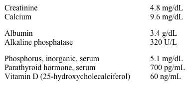 A 40-year-old man with end-stage renal disease comes to the office for routine follow-up.  He has been on chronic hemodialysis for the last 3 years.  The patient's parathyroid hormone and alkaline phosphatase levels have increased progressively despite efforts to maintain normal serum phosphorus with phosphate binders and oral vitamin D. Laboratory results are as follows:   Adding cinacalcet to this patient's regimen would most likely contribute to which of the following? A) Decreased need for parathyroidectomy B) Decreased occurrence of cardiovascular events C) Development of osteitis fibrosa D) Prolonged overall survival E) Symptomatic hypercalcemia