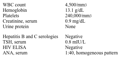 A 20-year-old woman comes to the physician because her fingers turn white episodically.  The symptoms started 6 months ago during the summer when she noticed that opening the freezer or holding cold beverages precipitated these episodes.  She was advised to avoid cold stimuli and wear protective gloves.  However, the symptoms worsened during the winter and the episodes occurred more frequently.  She feels numbness and pain with each episode and seeks relief. The patient has no skin thickening, chest pain, acid reflux symptoms, or shortness of breath.  She has no other past medical history.  She does not smoke but drinks alcohol occasionally. Her vital signs are within normal limits.  The remainder of the physical examination is within normal limits.  The hand is shown in the picture.   Laboratory results are as follows:   Which of the following is the most appropriate pharmacotherapy? A) Amlodipine B) Aspirin C) Hydroxychloroquine D) Prednisone E) Propranolol