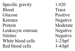 A 70-year-old man comes to the physician complaining of 4-6 months of almost continuous urinary dribbling.  It occurs during the day and at night and is progressively worsening.  He has no dysuria or hematuria.  The patient has a 20-year history of type 2 diabetes, hypertension, alcoholic hepatitis, and coronary artery disease.  He had a gastric emptying study done a few weeks ago due to continuous nausea and early satiety.  He had laser photocoagulation of both eyes for diabetic retinopathy.  The patient has a 50-pack-year smoking history and drinks 4-6 beers daily.  His medications include insulin glargine, lispro insulin, metformin, aspirin, metoprolol, lisinopril, and erythromycin.  Physical examination shows a normal-size prostate, decreased sensation in both legs below the knees, and absent Achilles tendon and knee reflexes bilaterally.  Postvoid residual volume is 550 mL. Urinalysis results are as follows:   Which of the following is the most likely cause of this patient's incontinence? A) Diabetic nephropathy B) Neurogenic bladder dysfunction C) Overflow incontinence due to medication D) Overflow incontinence from bladder outlet obstruction E) Pelvic floor muscle weakness F) Urethral instability G) Urinary diverticulum H) Urinary fistula I) Urinary tract infection