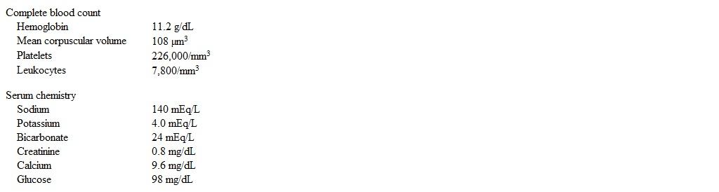 A 40-year-old woman comes to the office for follow-up.  The patient has a 4-year history of rheumatoid arthritis and has been taking a disease-modifying therapy.  She reports significant improvement in joint pain and stiffness with treatment and can now perform daily activities without difficulty.  The patient has no other medical conditions and does not use tobacco, alcohol, or illicit drugs.  She consumes a balanced diet and exercises most days of the week.  Vital signs are normal.  Physical examination shows no significant joint swelling, erythema, or tenderness.  Laboratory results are as follows:   Laboratory studies were within normal limits 6 months ago.  Which of the following is the most likely additional adverse effect of this patient's pharmacotherapy? A) Hepatotoxicity B) Neurotoxicity C) Osteoporosis D) Retinal toxicity E) Tuberculosis reactivation