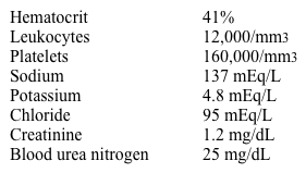 A 78-year-old woman is brought to the emergency department due to insomnia and frequent episodes of agitation over the past 2 days.  The patient was confused yet calm on arrival; but now she is yelling loudly and trying to pull out her intravenous lines, take off her clothes, and run away while being examined.  She is a nursing home resident.  Her recent medical history includes severe memory loss.  The patient's chronic medical issues include hypertension, type 2 diabetes mellitus, peptic ulcer disease, and chronic pyelonephritis.  Her temperature is 37.2 C (99 F) , blood pressure is 162/96 mm Hg, and pulse is 95/min and regular.  Pulse oximetry shows 96% oxygen saturation on room air.  ECG shows normal sinus rhythm, left ventricular hypertrophy, a normal QTc interval, and no acute ischemic changes.  Laboratory studies are as follows:   Urinalysis shows trace protein, numerous leukocytes, and occasional erythrocytes.  Which of the following is the best initial treatment for this patient? A) Amitriptyline B) Clopidogrel C) Haloperidol D) Lorazepam E) Memantine