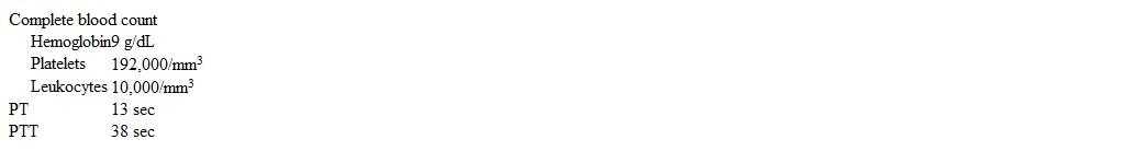 A 6-hour-old boy is evaluated in the newborn nursery due to scalp swelling.  The patient was born at term via cesarean delivery to a 21-year-old primigravida.  The pregnancy was unremarkable, and the mother's only medication was a prenatal multivitamin.  Delivery was complicated by 18 hours of active labor followed by arrest of descent, necessitating cesarean delivery.  Family history is notable for a maternal uncle with severe hemophilia A.  Temperature is 37.3 C (99.1 F)  and pulse is 190/min.  The patient appears pale.  Examination of the scalp shows diffuse, fluctuant edema extending from the right ear across the vertex to just above the left ear.  Laboratory results are as follows:   Which of the following is the most likely cause of this patient's clinical presentation? A) Absent coagulation factor carboxylation B) Factor VIII deficiency C) Massive coagulation factor consumption D) Subgaleal vein shearing E) Subperiosteal vessel rupture